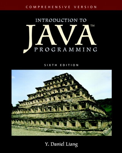 Introduction To Java Programming Comprehensive Version 6th Edition Liang