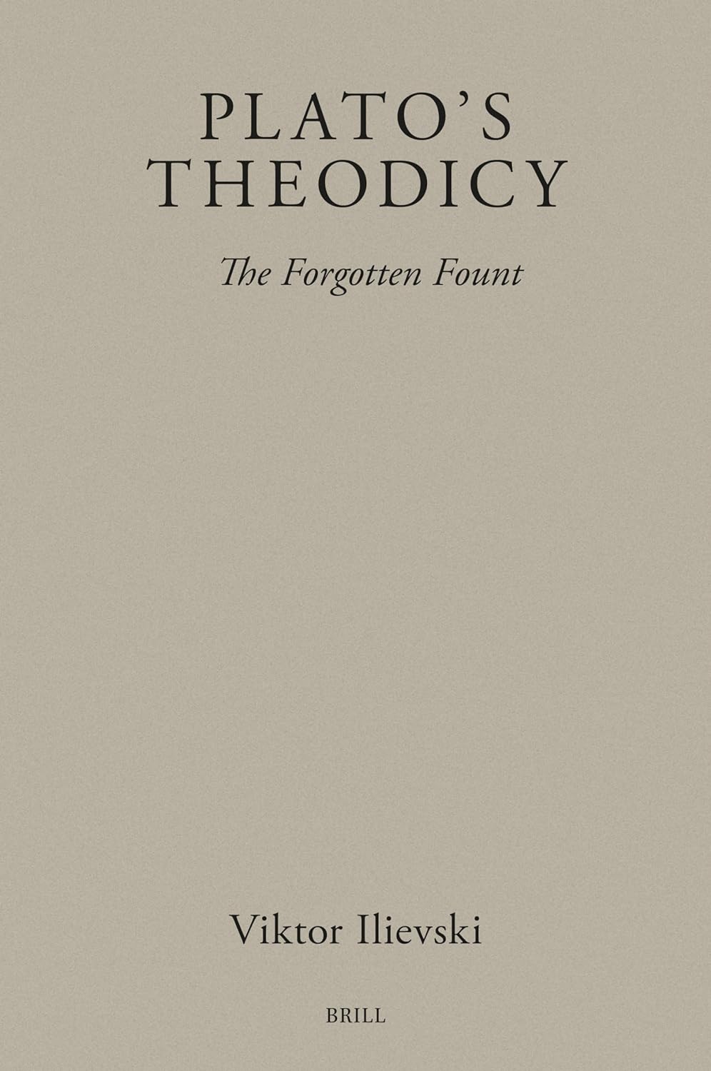 Platos Theodicy Viktor Ilievski