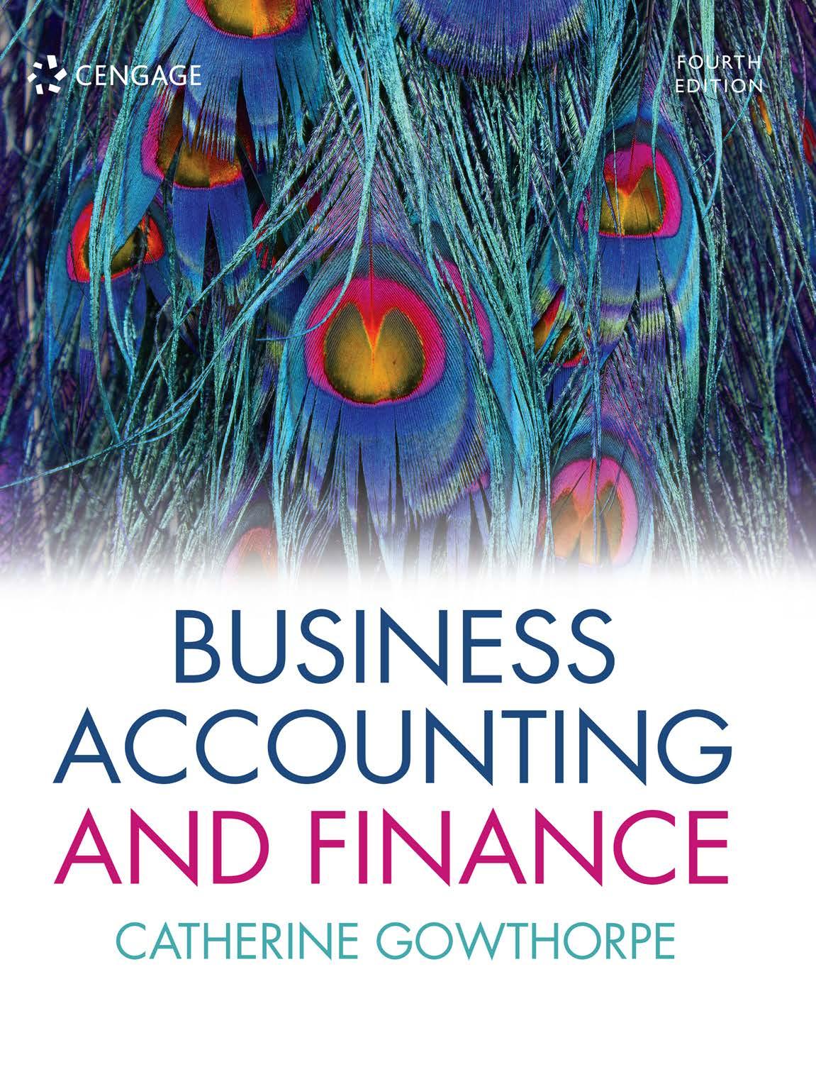 Business Accounting And Finance 4e 4th Catherine Gowthorpe