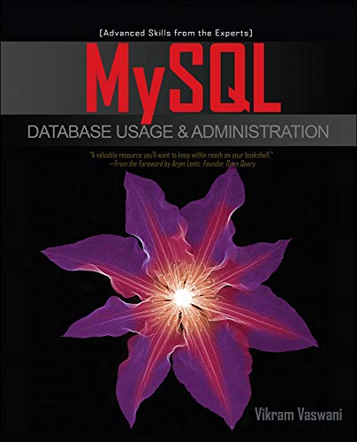 Mysql Database Usage And Administration 1st Edition Vaswani Vikram