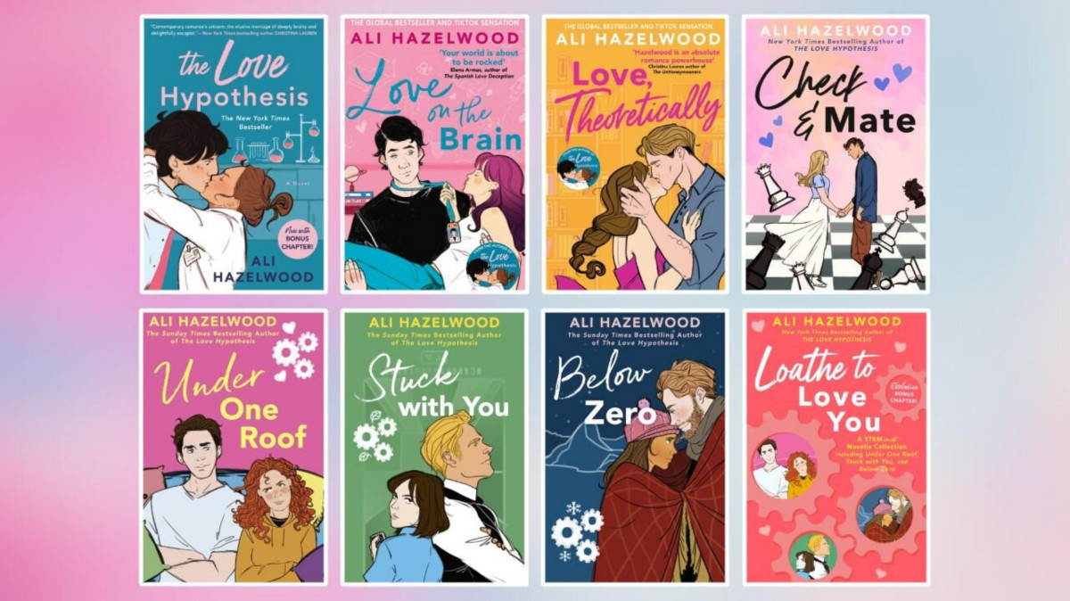 Ali Hazelwood Complete Collection 9 Books The Love Hypothesis Under One Roof Stuck With You Below Zero Love On The Brain Loathe To Love You Love Theoretically Check Mate Bride Ali Hazelwood