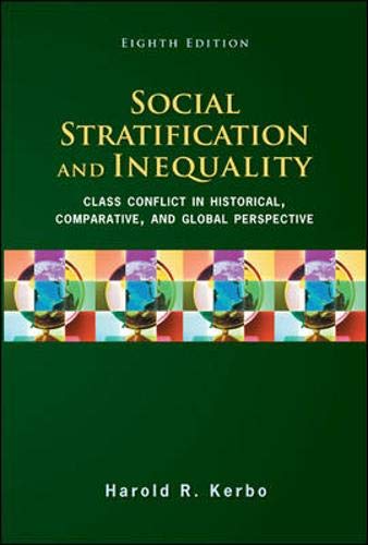 Social Stratification And Inequality Kerbo Harold