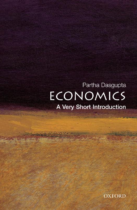 Economics A Very Short Introduction Partha Dasgupta