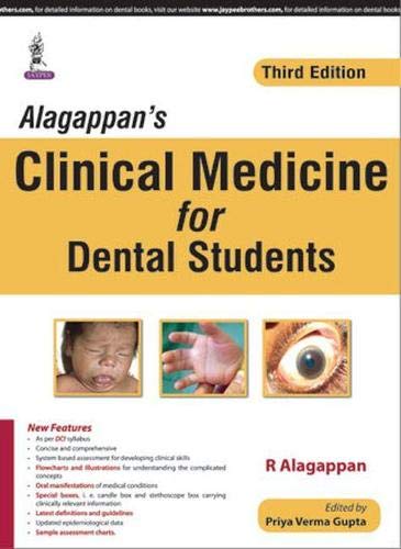 Alagappans Clinical Medicine For Dental Students 3e Sep 30 20159351528790jaypee Brothers Medical Pub 3rd Edition Gupta