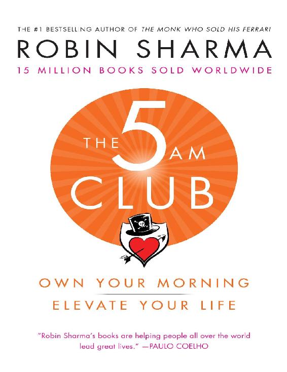 The 5 Am Club Robin Sharma