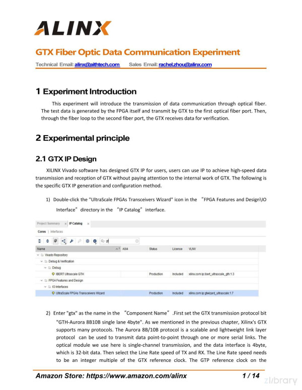 Axku040 Example 19 Alinx