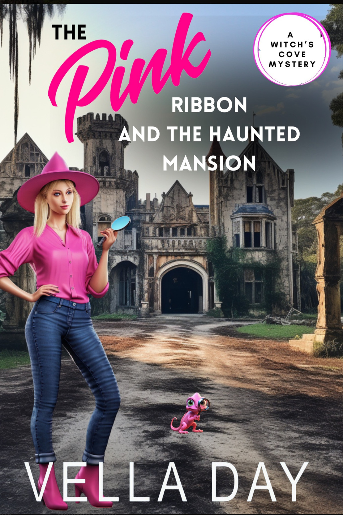 The Pink Ribbon And A Haunted Mansion A Paranormal Cozy Mystery A Witchs Cove Mystery Book 21 Vella Day