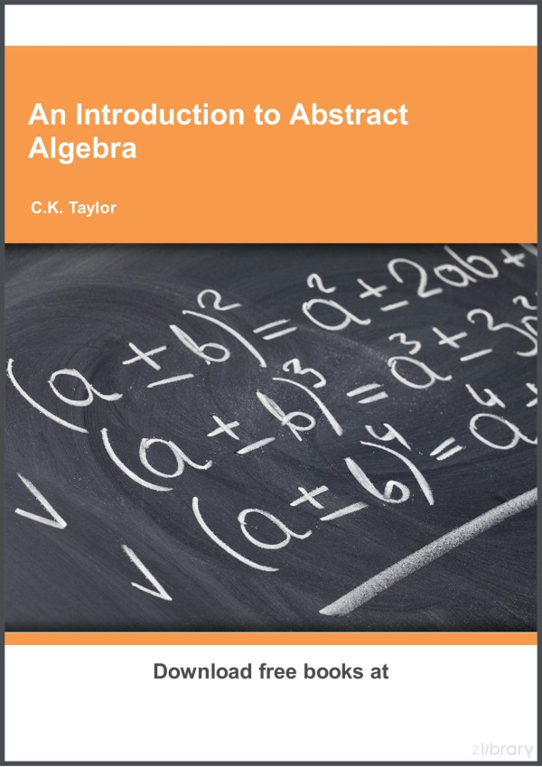 An Introduction To Abstract Algebra Ck Taylor
