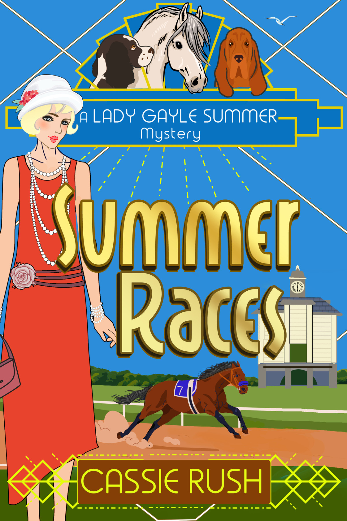 Summer Races A 1920s Historical Cozy Mystery A Lady Gayle Summer Mystery Book 4 Cassie Rush