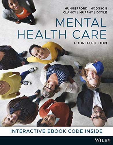 Mental Health Care An Introduction For Health Professionals 4th Hungerford