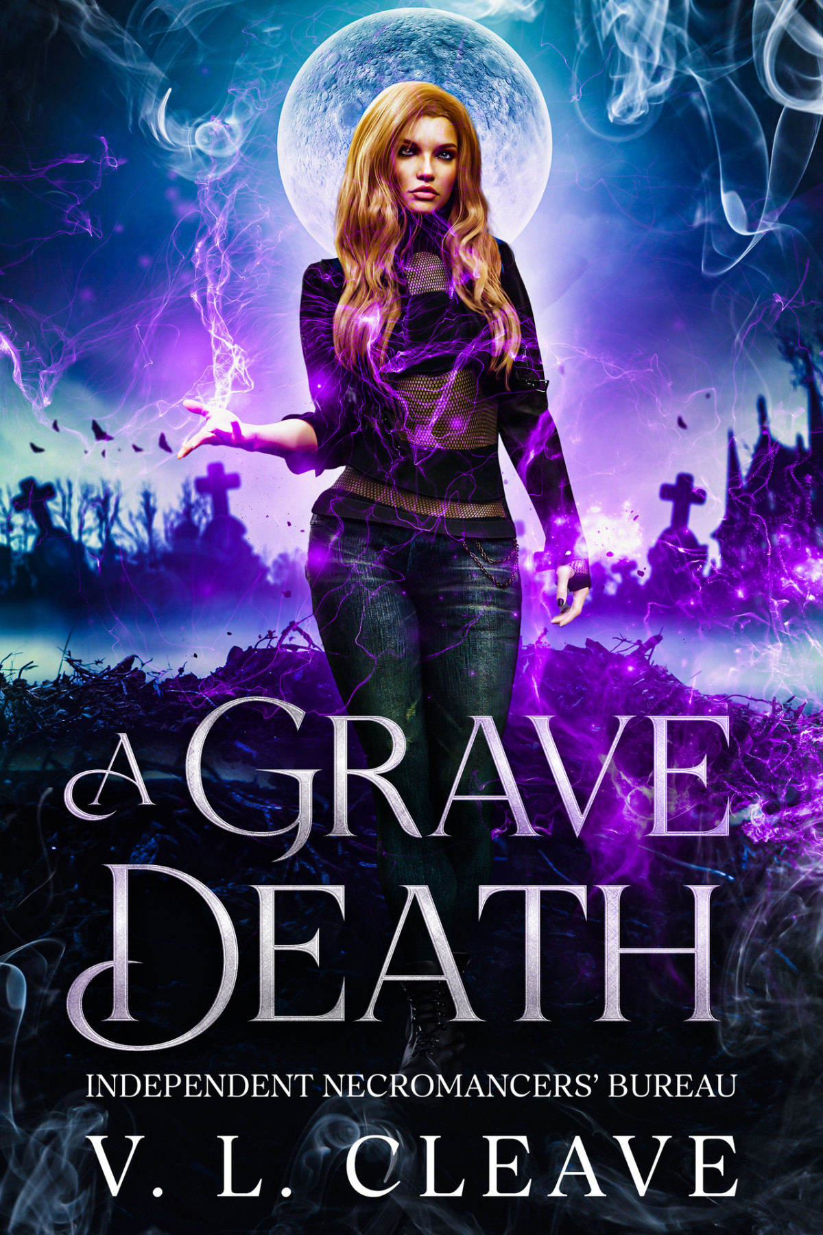A Grave Death Independent Necromancers Bureau Book 1 V L Cleave Victoria Deluis