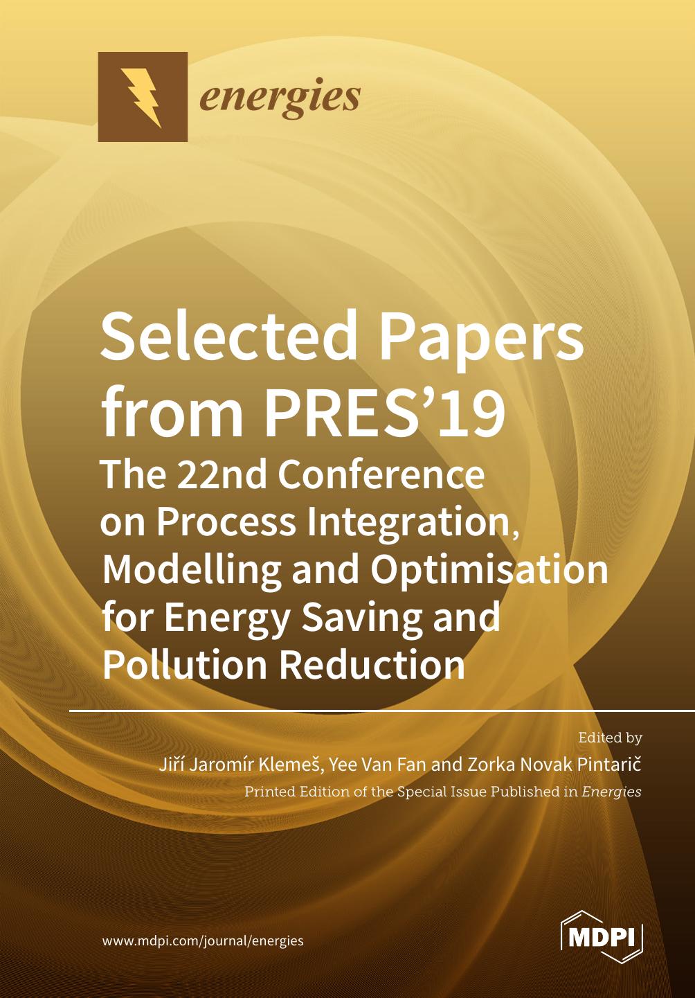 Selected Papers From Pres19 Ji Jaromr Klemes Yeevan Fan