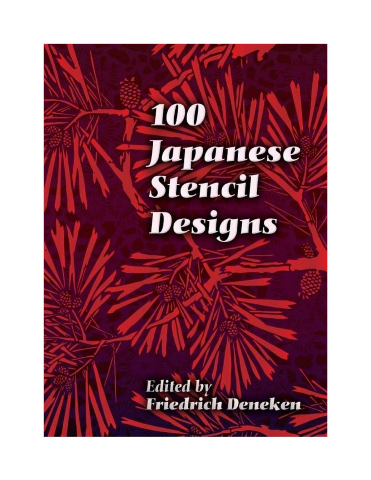 100 Japanese Stencil Designs Friedrich Deneken