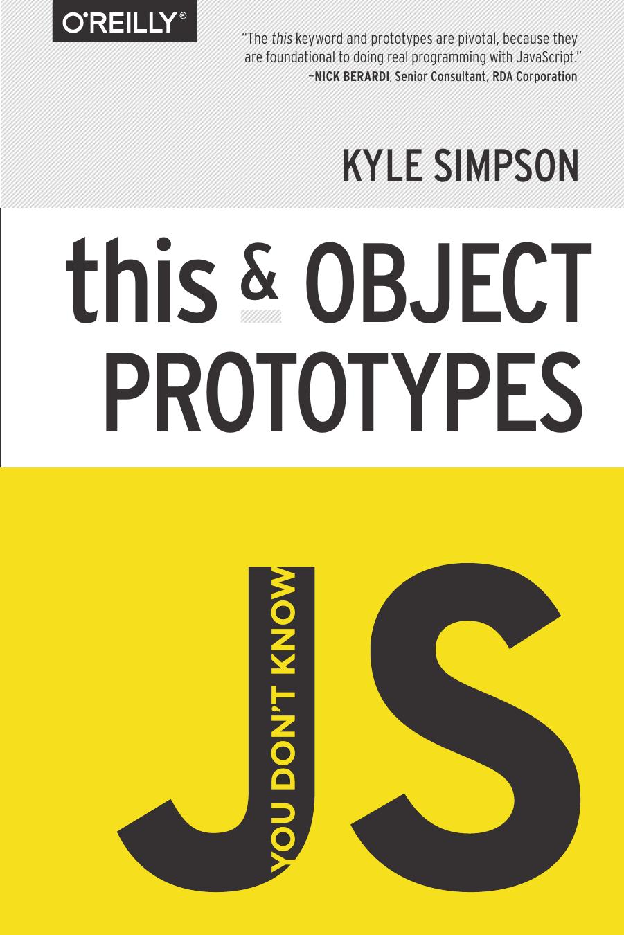 You Dont Know Js This Object Prototypes 1st Edition Kyle Simpson