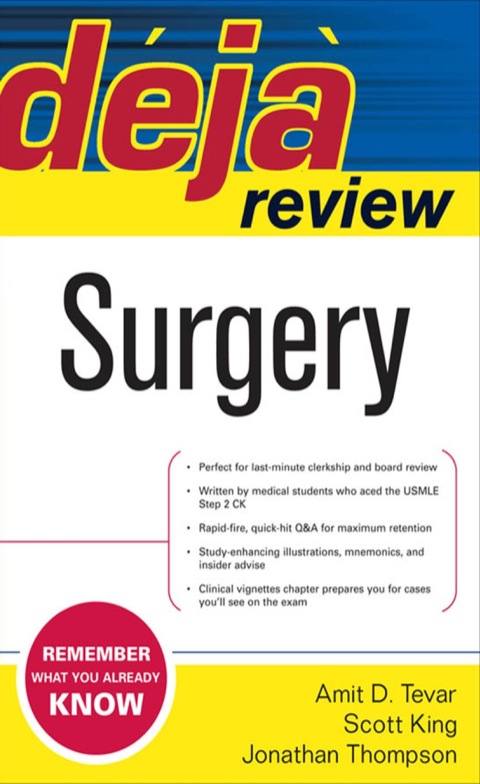 Deja Review Surgery 20080071481141mcgrawhill 1st Edition Tevar