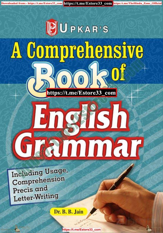 A Comprehensive Book Of English Grammar B B Jain