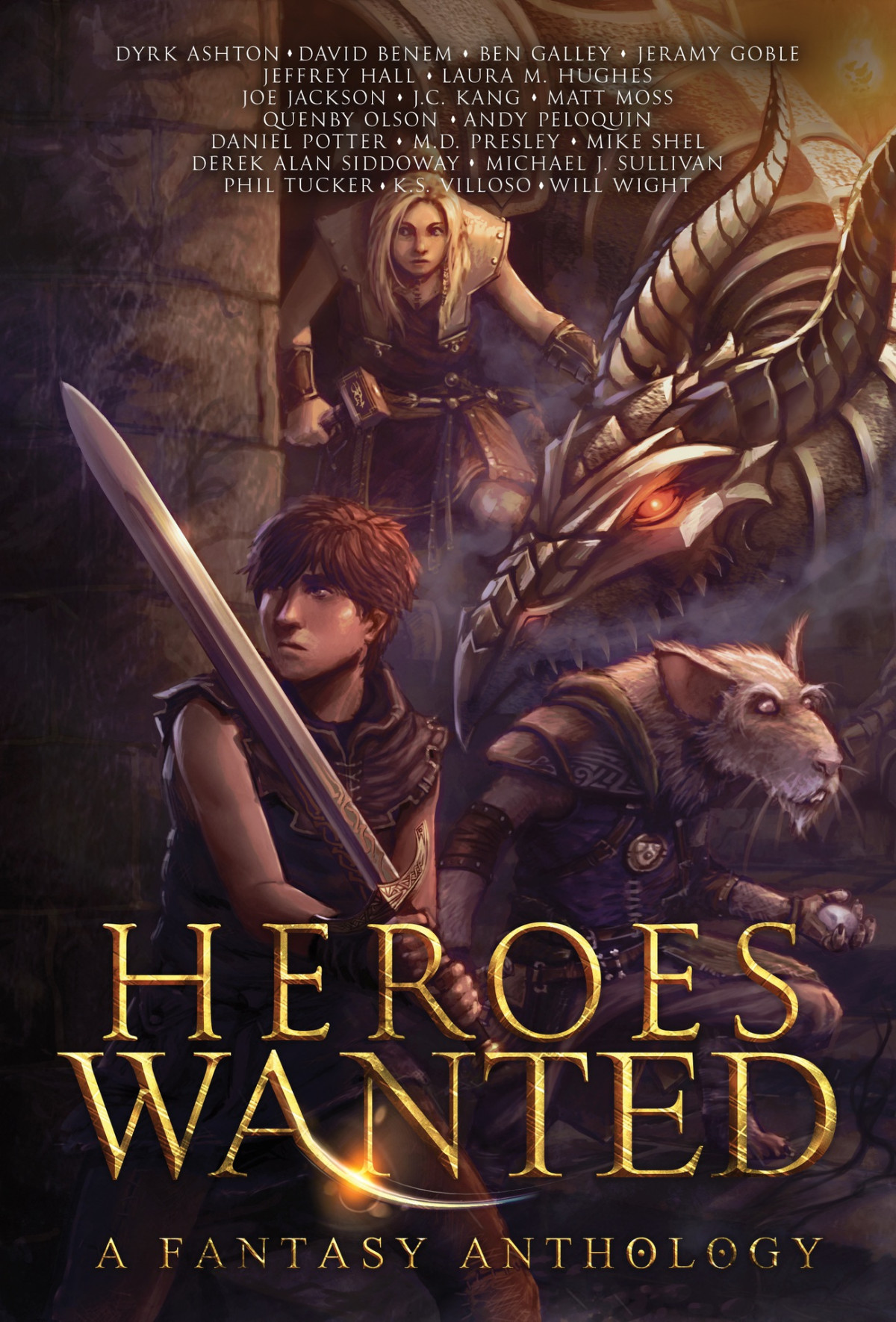 Heroes Wanted A Fantasy Anthology Tucker Phil Villoso Ks Kang