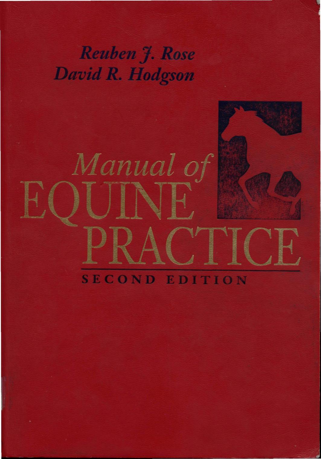 Manual Of Equine Practice 2nd Edition Reuben J Rose David R Hodgson
