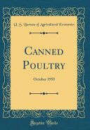 Canned Poultry U S Bureau Of Agricultural Economics