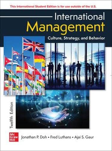 International Management Culture Strategy And Behavior 12e Ise 12thise Fred Luthans