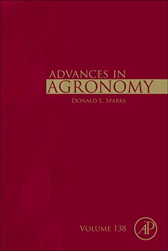 Advances In Agronomy 138 1st Edition Donald L Sparks Eds