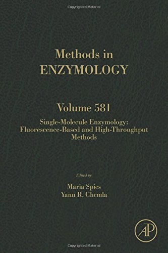 Singlemolecule Enzymology Fluorescencebased And Highthroughput Methods 1st Edition Maria Spies And Yann R Chemla Eds