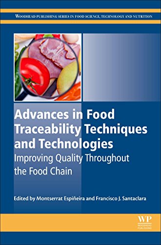 Advances In Food Traceability Techniques And Technologies Improving Quality Throughout The Food Chain 1st Edition Montserrat Espieira
