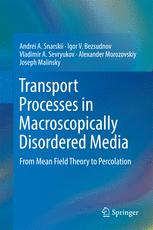 Transport Processes In Macroscopically Disordered Media From Mean Field Theory To Percolation 1st Edition Andrei A Snarskii