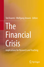 The Financial Crisis Implications For Research And Teaching 1st Edition Ted Azarmi