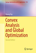 Convex Analysis And Global Optimization 2nd Edition Hoang Tuy Auth