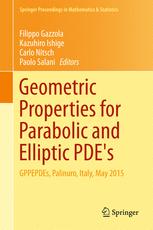 Geometric Properties For Parabolic And Elliptic Pdes Gppepdes Palinuro Italy May 2015 1st Edition Filippo Gazzola