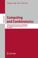 Computing And Combinatorics 22nd International Conference Cocoon 2016 Ho Chi Minh City Vietnam August 24 2016 Proceedings 1st Edition Thang N Dinh