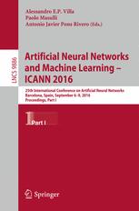 Artificial Neural Networks And Machine Learning Icann 2016 25th International Conference On Artificial Neural Networks Barcelona Spain September 69 2016 Proceedings Part I 1st Edition Alessandro Ep Villa