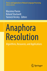 Anaphora Resolution Algorithms Resources And Applications 1st Edition Massimo Poesio
