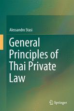 General Principles Of Thai Private Law 1st Edition Alessandro Stasi Auth
