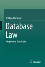 Database Law Perspectives From India 1st Edition Anirban Mazumder Auth