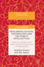 Neoliberalization Universities And The Public Intellectual Species Gender And Class And The Production Of Knowledge 1st Edition Heather Fraser