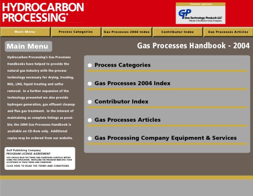 Gas Processes Handbook Coll