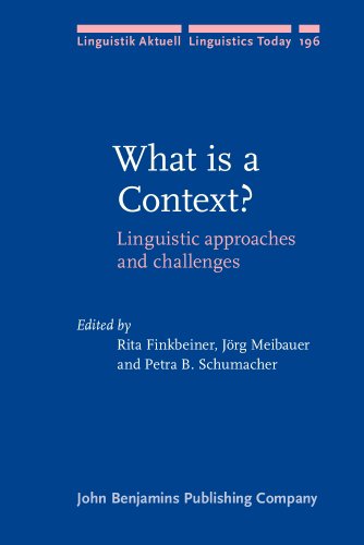 What Is A Context Linguistic Approaches And Challenges Rita Finkbeiner