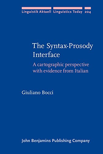 The Syntaxprosody Interface A Cartographic Perspective With Evidence From Italian Giuliano Bocci