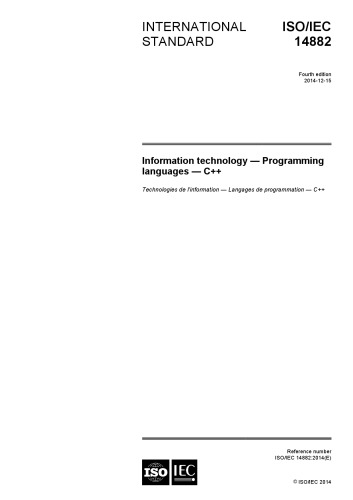 Isoiec 148822014 Information Technology Programming Languages C 4th Edition Iso