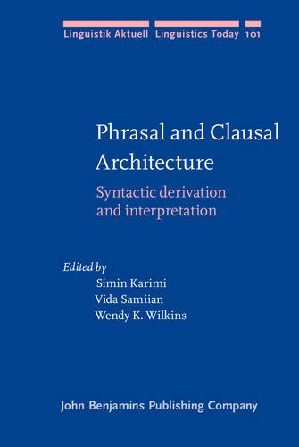 Phrasal And Clausal Architecture Syntactic Derivation And Interpretationin Honor Of Joseph E Emonds Simin Karimi