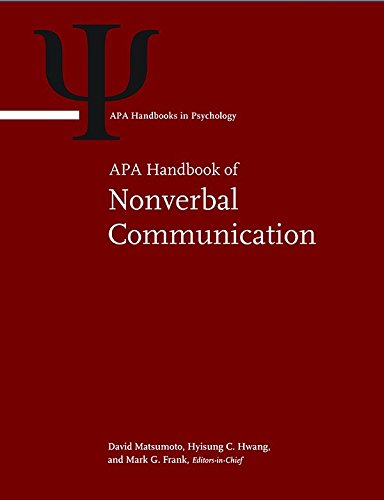 Apa Handbook Of Nonverbal Communication 1st Edition David Ricky Matsumoto