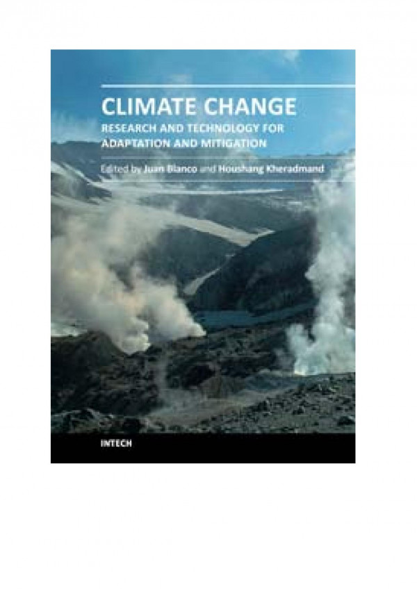 Climate Change Research And Technology For Adaptation And Mitigation Intech Blanco J