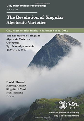 The Resolution Of Singular Algebraic Varietiesclay Mathematics Institute Summer School 2012 The Resolution Of Singular Algebraic Varieties Obergurgl Tyrolean Alps Austria June 330 2012 D Ellwood