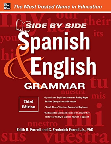 Sidebyside Spanish And English Grammar 3rd Edition Edith Farrell