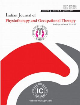 Indian Journal Of Physiotherapy Occupational Therapy April June 2017 Archna Sharma