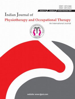 Indian Journal Of Physiotherapy Occupational Therapy October December 2016 Archna Sharma