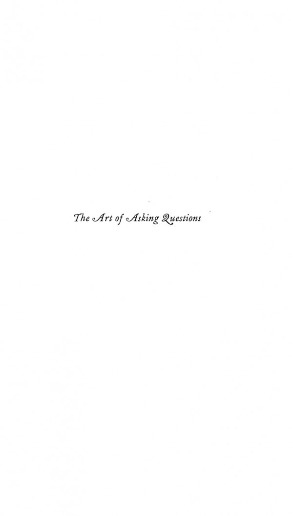 The Art Of Asking Questions 7th Edition Stanley Le Baron Payne