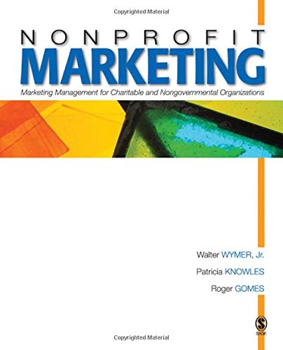 Nonprofit Marketing Walter Wymer Patricia Knowles Roger Gomes